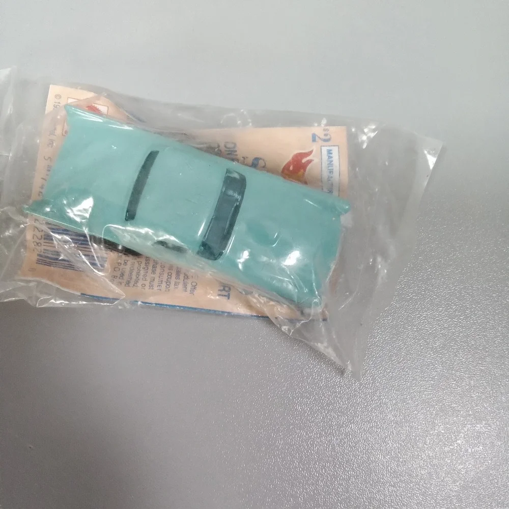 Vintage 1990 Hot Wheels McDonalds Happy Meal California Custom 57 T-Bird Teal #3